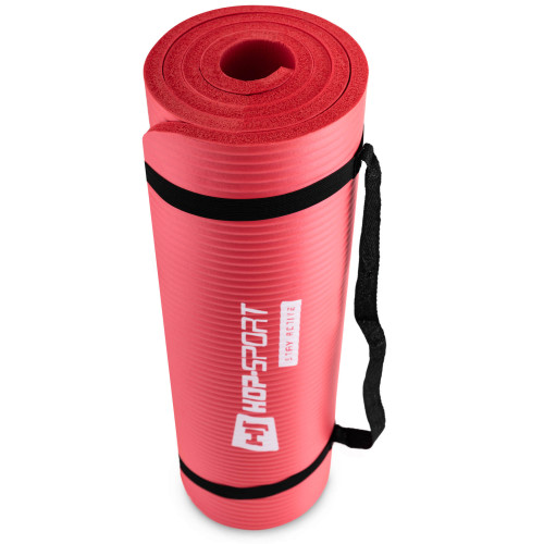 Мат для фітнесу  Hop-Sport HS-N015GM 1,5 см red - фото №3